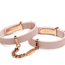 CRAVE ID CUFFS (PINK SILICONE & ROSE GOLD)