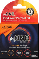 Myone  Large Sampler - 3 Large Condom Sizes to Try