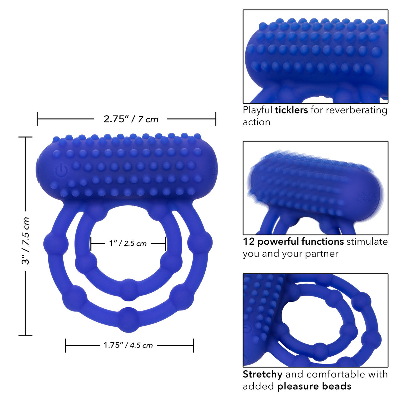 Silicone Rechargeable 10 Bead Maximus® Ring