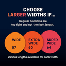 Myone  Large Sampler - 3 Large Condom Sizes to Try