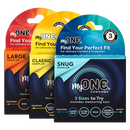 Myone Snug Sampler - 3 Snug Condom Sizes to Try