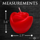 Master Series Fire Garden 3Pc Rose Candle Set Black/Purple/Red