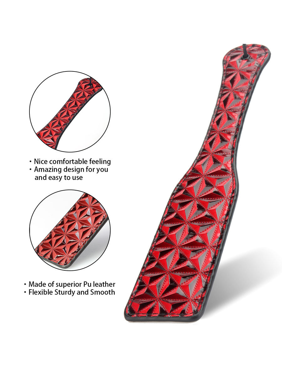 Crimson Tied Steel Enforced Spanking Embossed Paddle