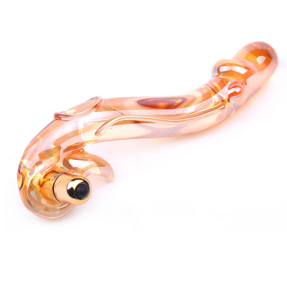 Dragon Golden Glass Vibrator