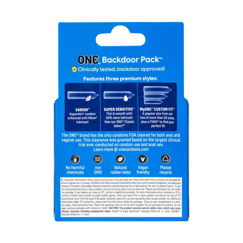Backdoor Condoms 3pk