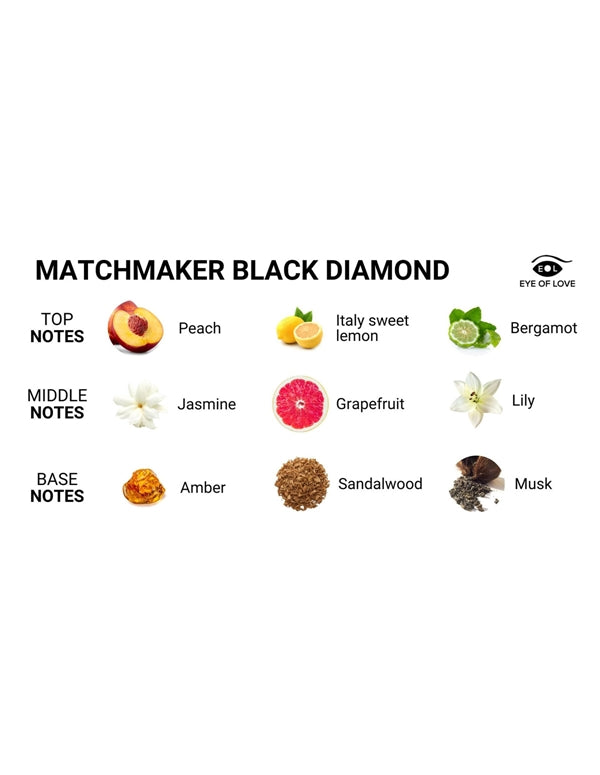 Matchmaker Black Diamond LGBTQ Pheromone Perfume - Attract Him Travel