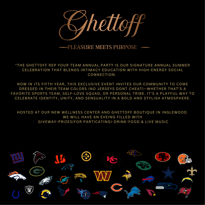 Ghettoff  5th  Annual Party  Theme of the night  “Rep Your NFL Team”