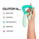 Unbound Clutch Rechargeable Waterproof Silicone Dual Stimulation Vibrator