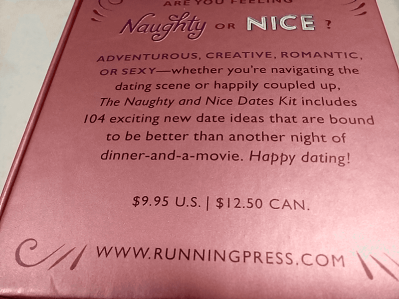 The Naughty & Nice Dates Kit