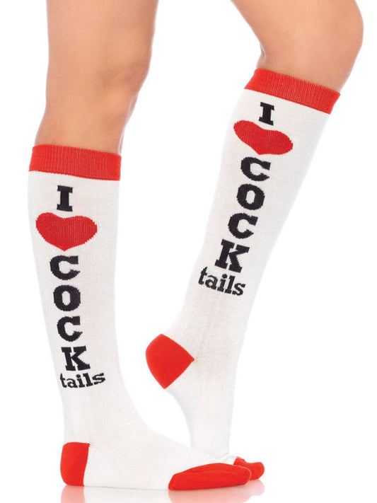 Cocktails Knee High Socks