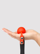 Bondage Medium Silicone Ball Gag in Faux Leather