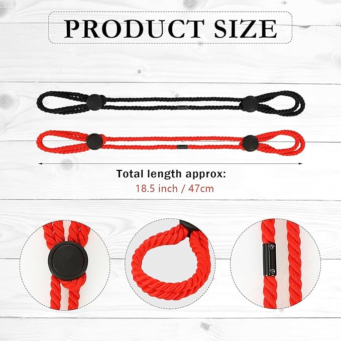 Handcuffs with Adjustable Rope
