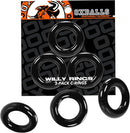 Willy Rings 3-Pack Cockrings - Black