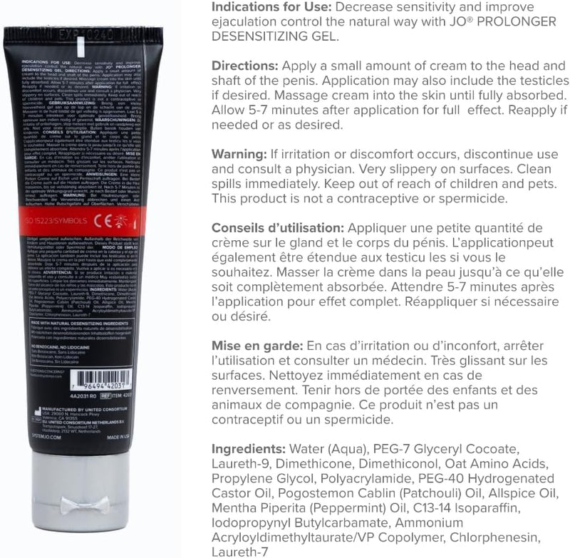 Jo Prolonger Gel 2 oz.