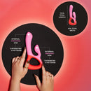 Unbound Clutch Rechargeable Waterproof Silicone Dual Stimulation Vibrator
