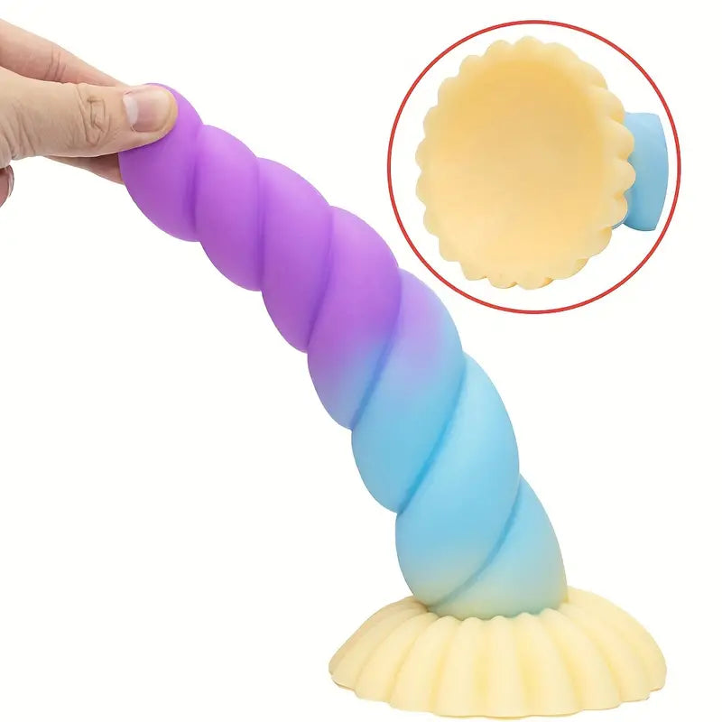 MultiColor Pleated Tentacle Dildo