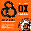 Willy Rings 3-Pack Cockrings - Black
