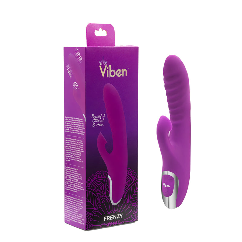 Viben Frenzy Rabbit Vibrator with Clitoral Suction