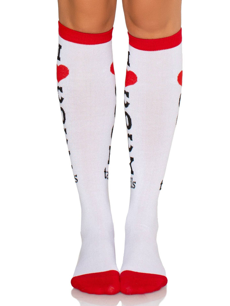 I Love Cocktails Knee High Socks