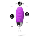 Purple Rechargeable Remote Control Vibrating Egg with 10 Speeds