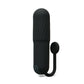 Black Vibrating Bullet with Silicone Grip Handle, 10-Speed Rechargeable