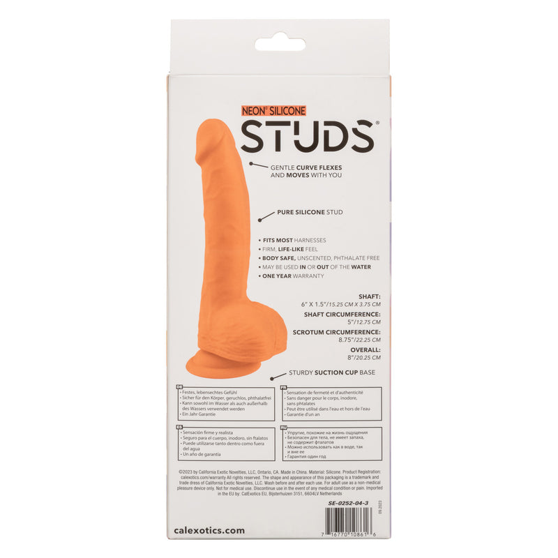 Neon® Silicone Studs® 6"/15.25 cm - Orange