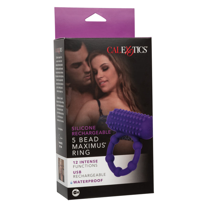 Silicone Rechargeable 5 Bead Maximus® Ring