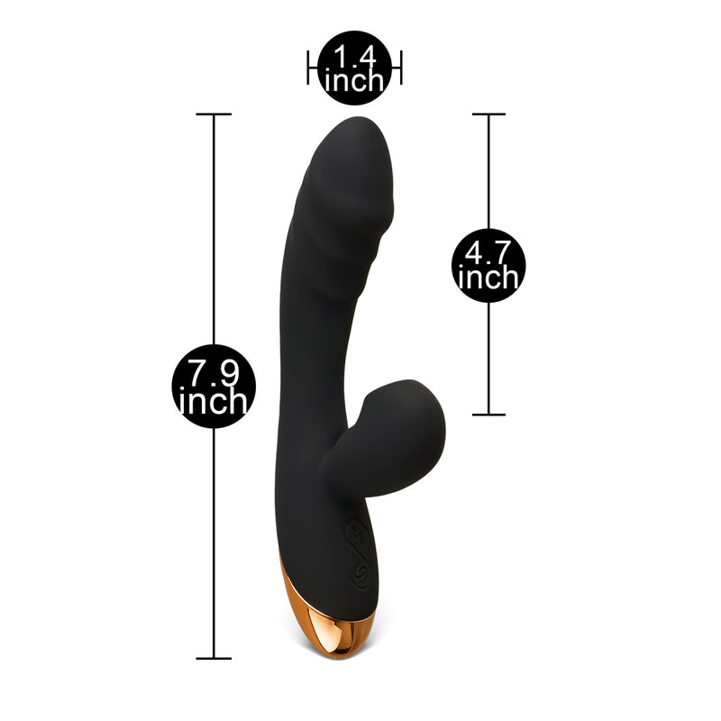 Rechargeable Vibrating & Tongue-Licking Silicone Vibrator