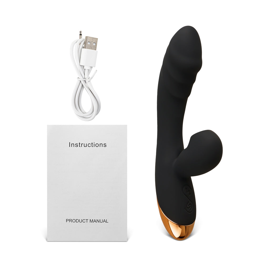 Rechargeable Vibrating & Tongue-Licking Silicone Vibrator