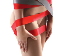 NS Novelties Strap Ease Bondage Straps, 2 Piece Set, 4 Foot, Gray