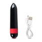 Rechargeable Black Color 9 Speads Vibrating Bullet