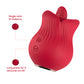 10-Speed Red Color Silicone Rose Sex Toy with Tongue