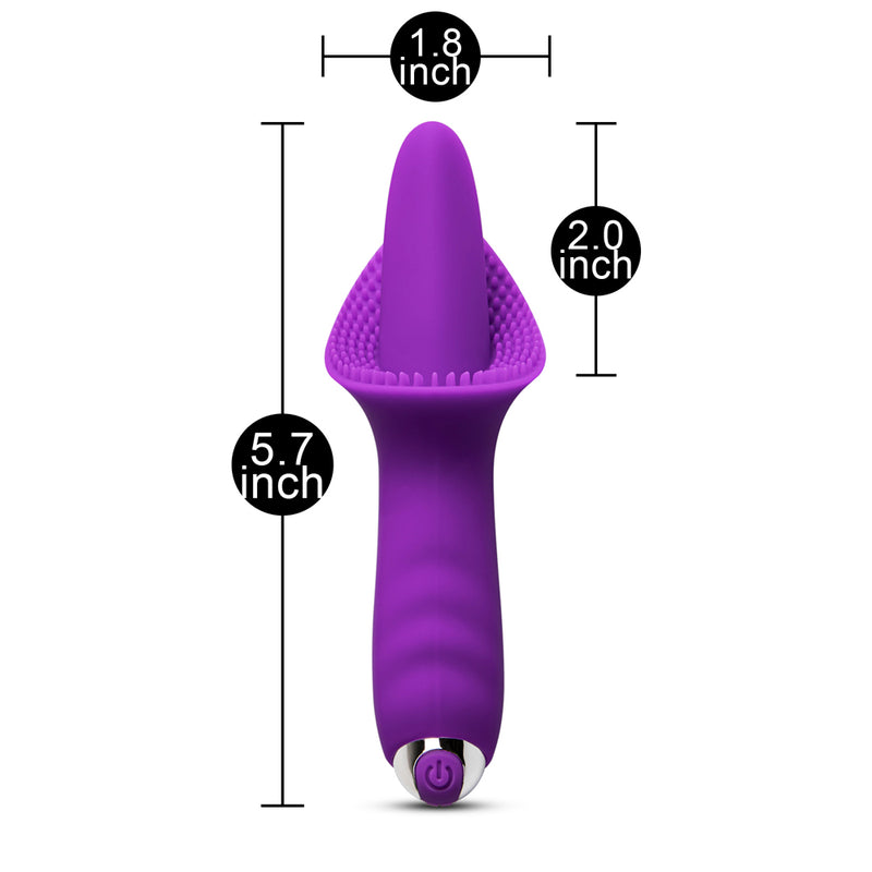 Purple Color Silicone Vibrating Tongue