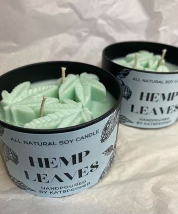 Sara Jay Hemp Leaves Soy Candle