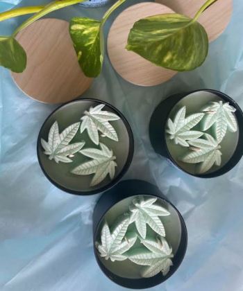 Sara Jay Hemp Leaves Soy Candle