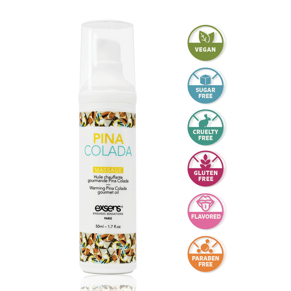 Exsens Pina Colada Gourmet Warming Massage Oil