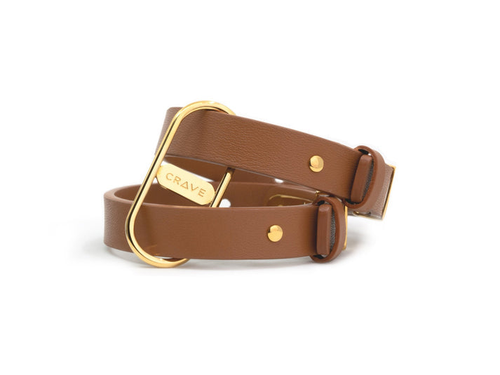 CRAVE ICON CUFFS (TAN & GOLD)