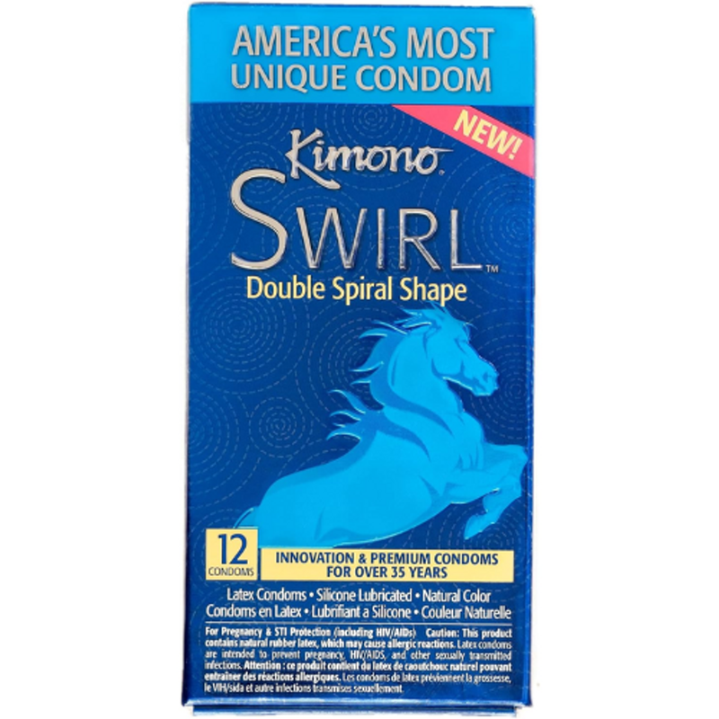 Kimono Swirl Double Spiral Shape Condoms