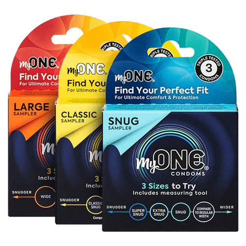 Myone Snug Sampler - 3 Snug Condom Sizes to Try