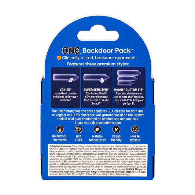 Backdoor Condoms 3pk