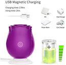 Rose with 7-Function Silicone Clitoral Rose Massager