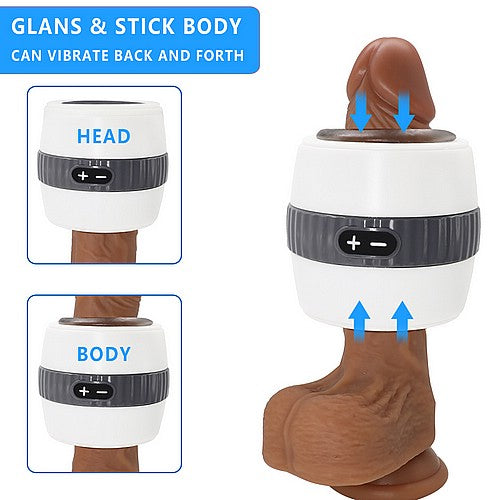 Rechargeable Vibrating Male Masturbator with 12 Modes