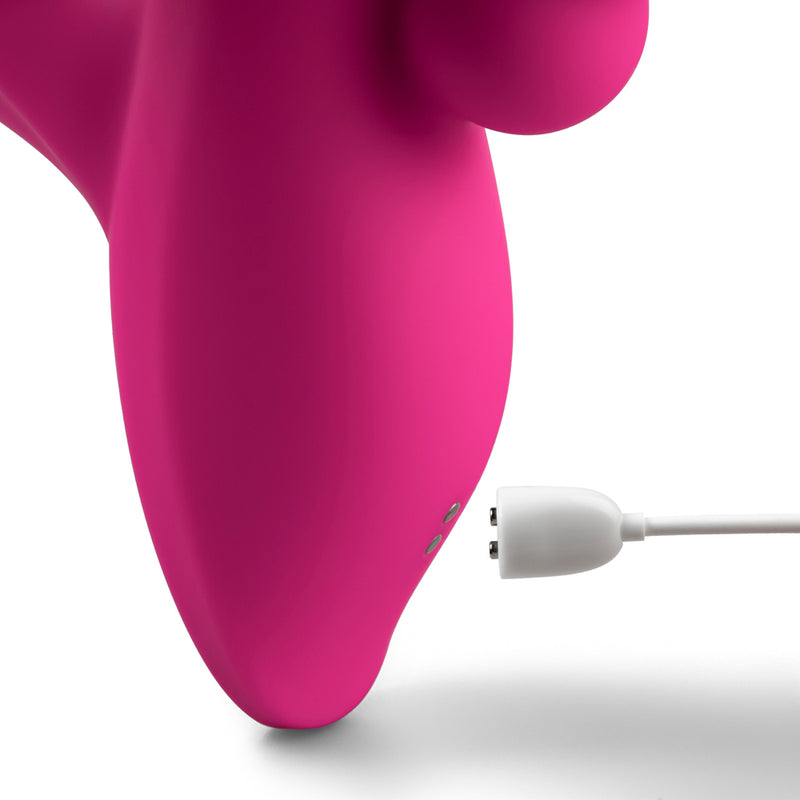 7 Speeds Silicone Vibrator with Clitoral Sucking Function and Anal Beads