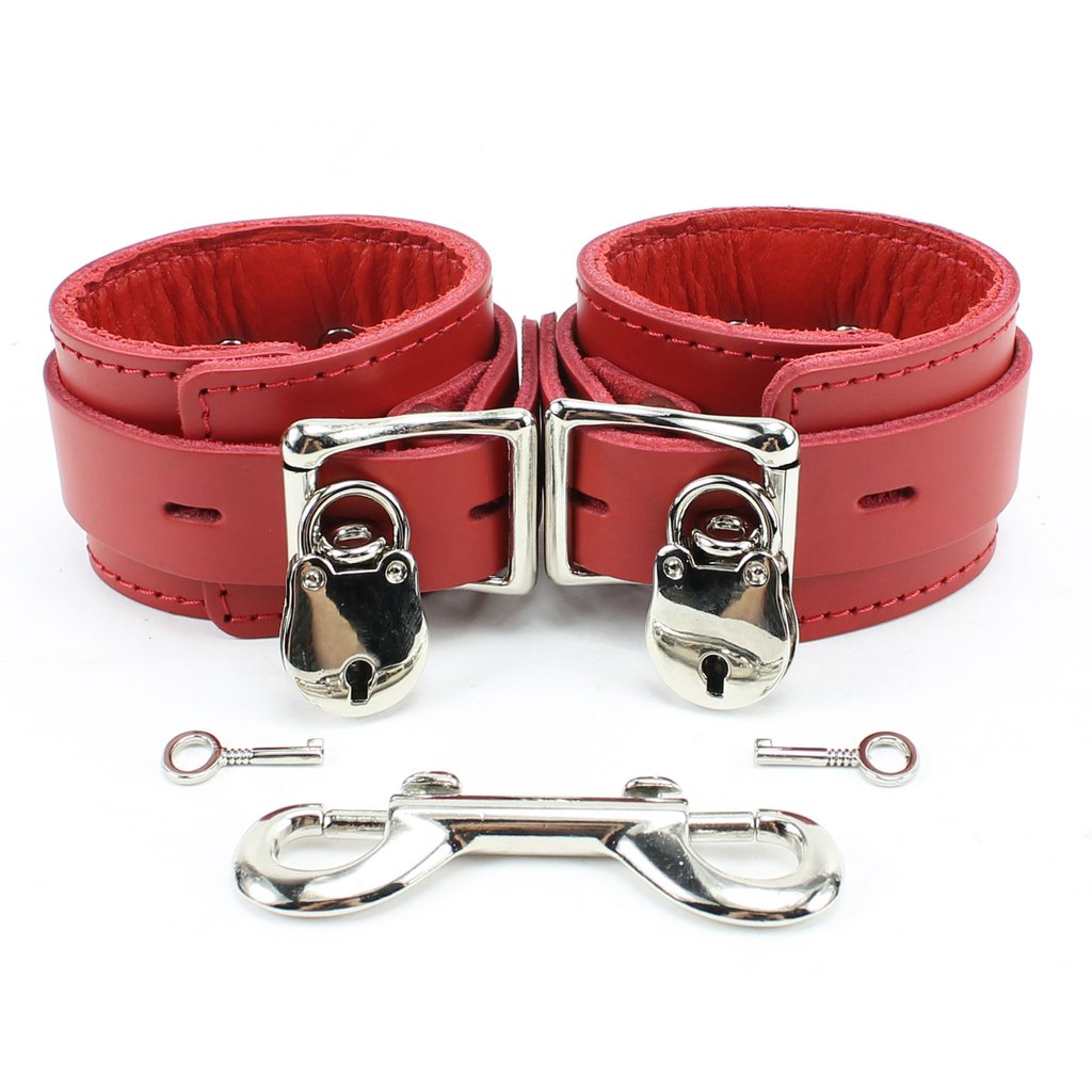 Leather Lined Locking/Buckling Ankle Cuffs
