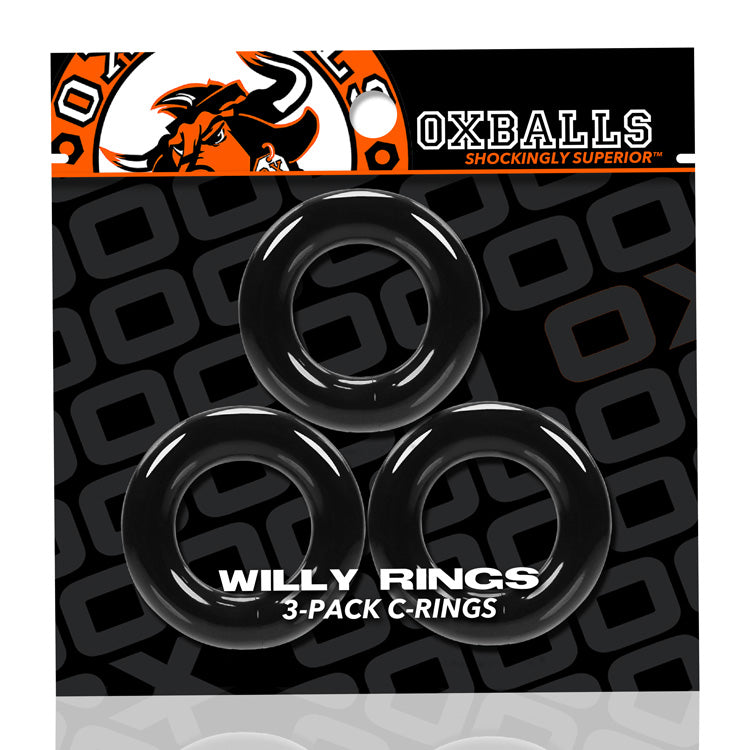 Willy Rings -Pack Cockrings Black