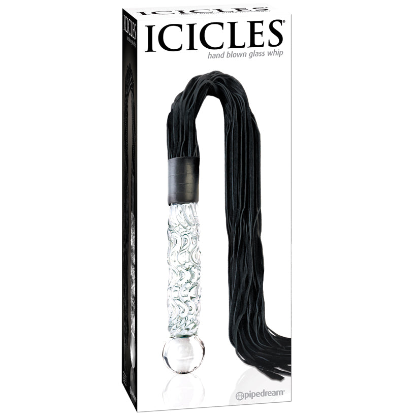 Icicles No. -Hand Blown Glass Whip