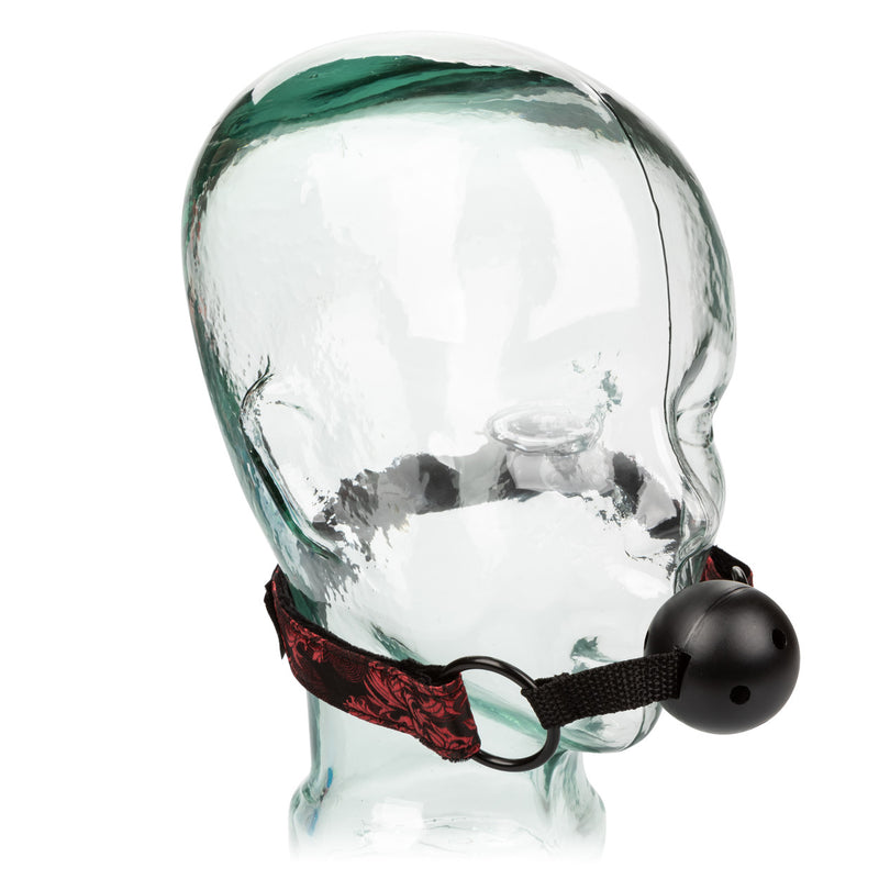 Scandal Breathable Ball Gag With Cuffs