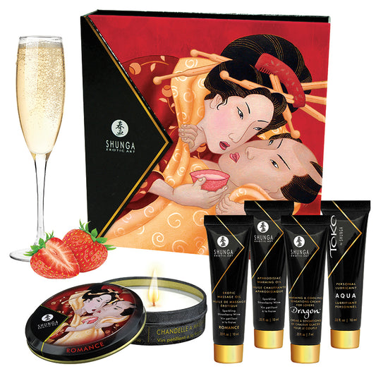 Shunga Geisha's Secrets-Sparkling Strawberry Wine