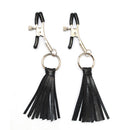 Nipple Clamps (Nipple Clamps with Leather Cluster)