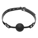 Master Series Hush Locking Silicone Ball Gag, Black